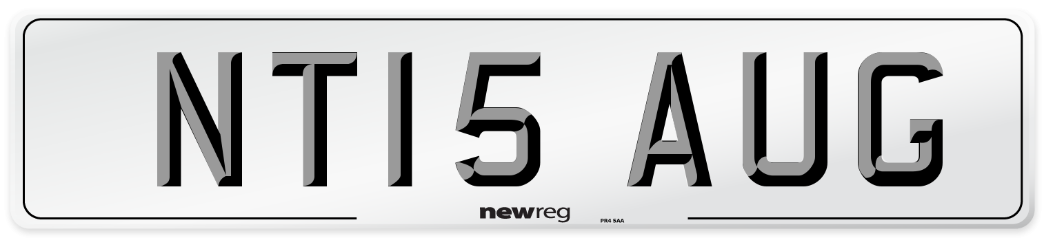 NT15 AUG Number Plate from New Reg
